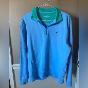 Vineyard Vines Turquoise and Blue Pullover